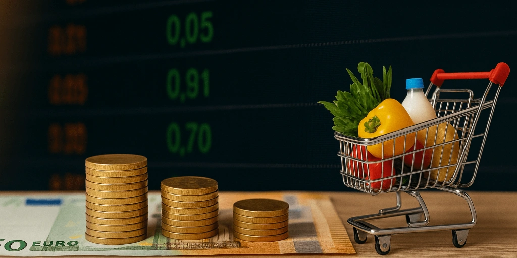 Rappresentazione visiva dell'articolo: Prezzi alimentari +30% (ISTAT): ecco perchè la prudenza negli investimenti può costare cara.